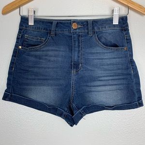 REFUGE BLUE DENIM SHORTS